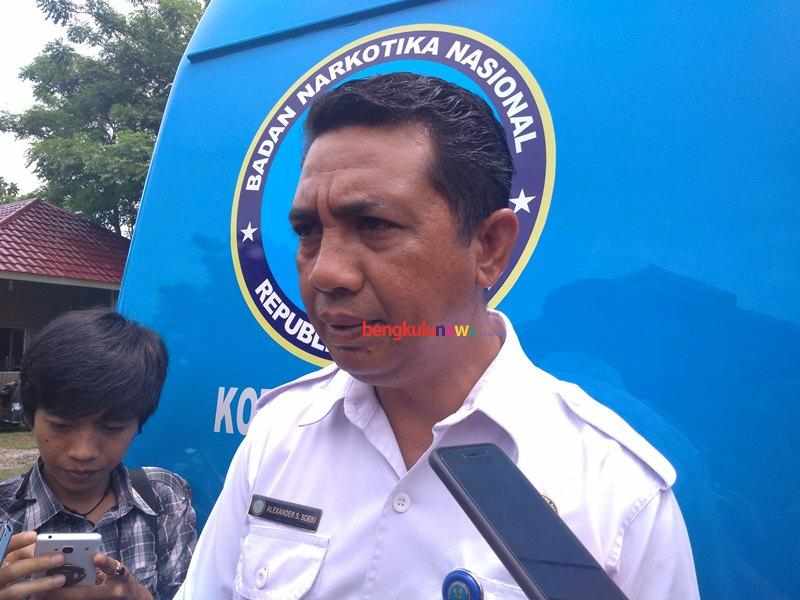 Kepala Badan Narkotika Nasional (BNN) Kota Bengkulu AKBP Alexander Soeki, S. sos