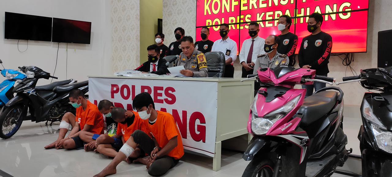 Maling Motor di Masjid, Empat Pemuda Asal Sumsel Diringkus 