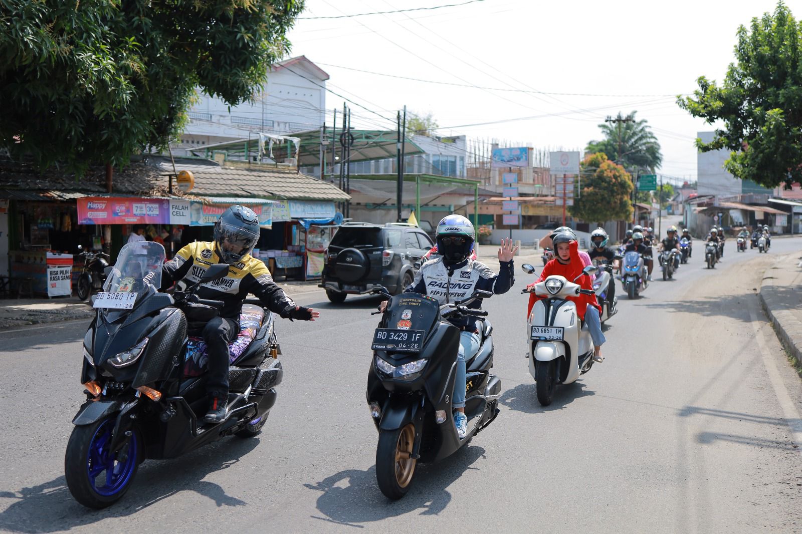 Rolling city Maxi Riders Bengkulu (MRB), Mio, Vixion Bringas, Rx-King Tobo Kito dan R15 CB.