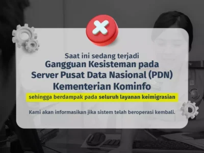 Server PDN Gangguan, Imigrasi Tetap Layani Perlintasan dan Permohonan Paspor