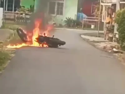 Bakar Motor Kakak Sendiri, Adik Dilaporkan ke Polisi