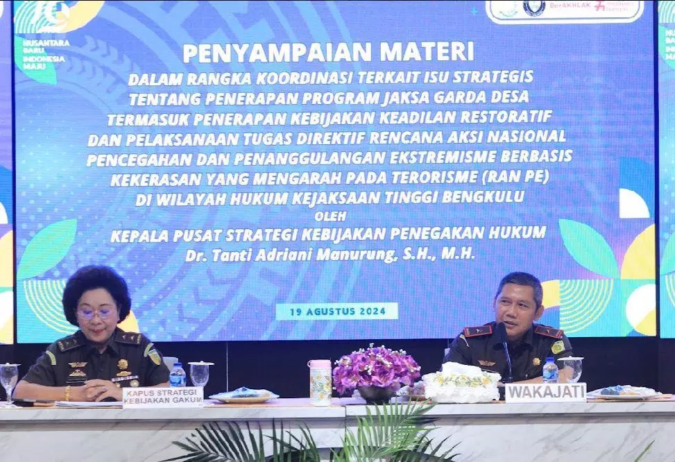 Kejati Bengkulu Gelar Acara Koordinasi Terkait Isu Strategis Penegakan Hukum