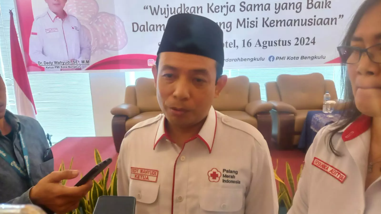 Ketua PMI Kota Bengkulu, Dedy Wahyudi