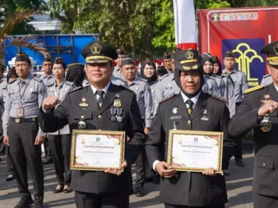 Peringatan Hari Pengayoman ke 79, Kantor Imigrasi Kelas I TPI Bengkulu Dapat Penghargaan