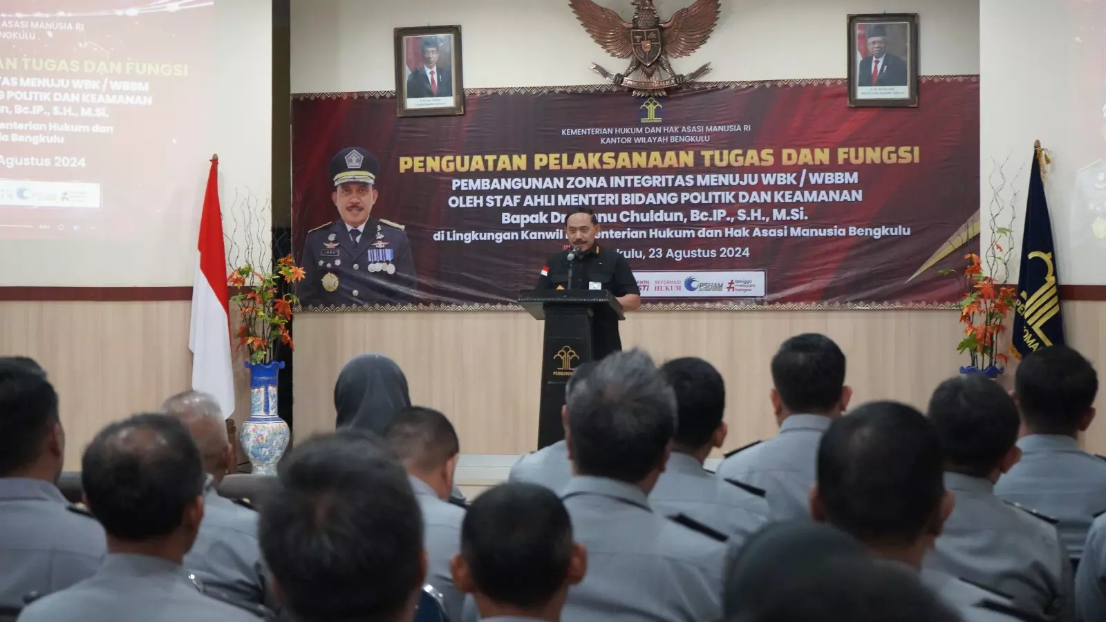 Kantor Imigrasi Kelas I TPI Bengkulu Mengikuti Penguatan Zona Integritas Menuju WBK dan WBBM