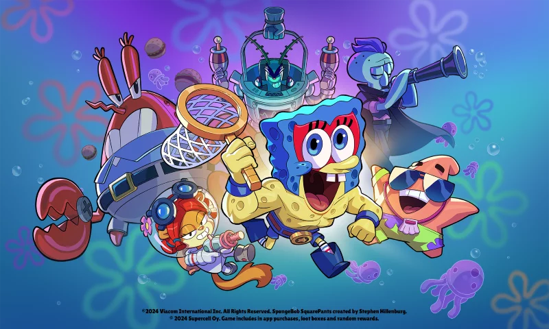 HERO - Brawl Stars x SpongeBob_Key Art