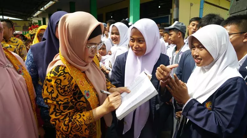 Tular Nalar Sekolah Kebangsaan dan Gelar Karya Siswa serta Dewan Guru di SMAN 1 Kota Bengkulu pada Selasa (17/9).