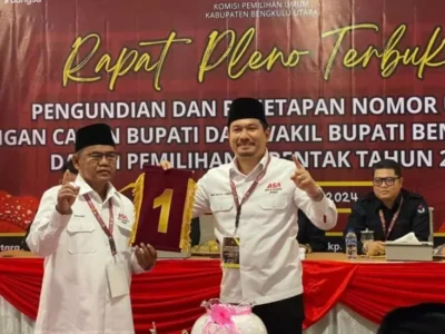 Lawan Kotak Kosong, Paslon Bupati Arie-Sumarno Dapat Nomor 1