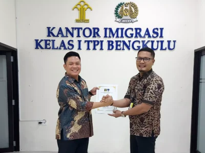 Kantor Imigrasi Kelas I TPI Bengkulu Hadiri Exit Meeting Audit PNBP 2024