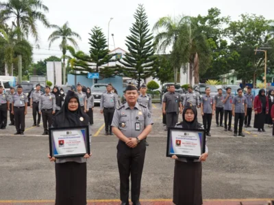 Apel Pagi dan Pemberian Penghargaan Pegawai Terbaik Kantor Imigrasi Bengkulu